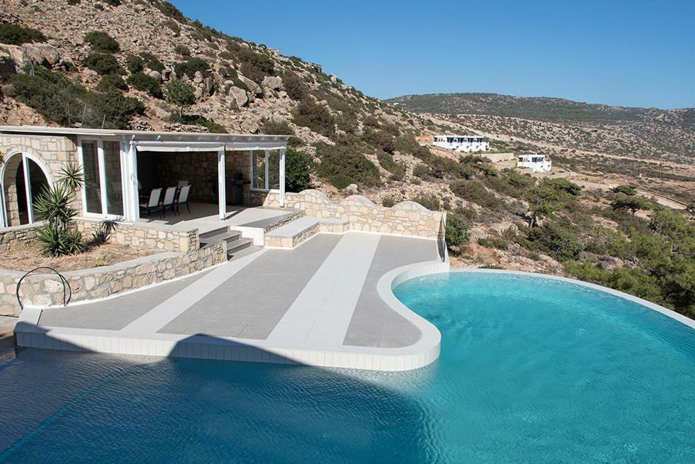 Evilia Luxury Villa Amoopi Dış mekan fotoğraf